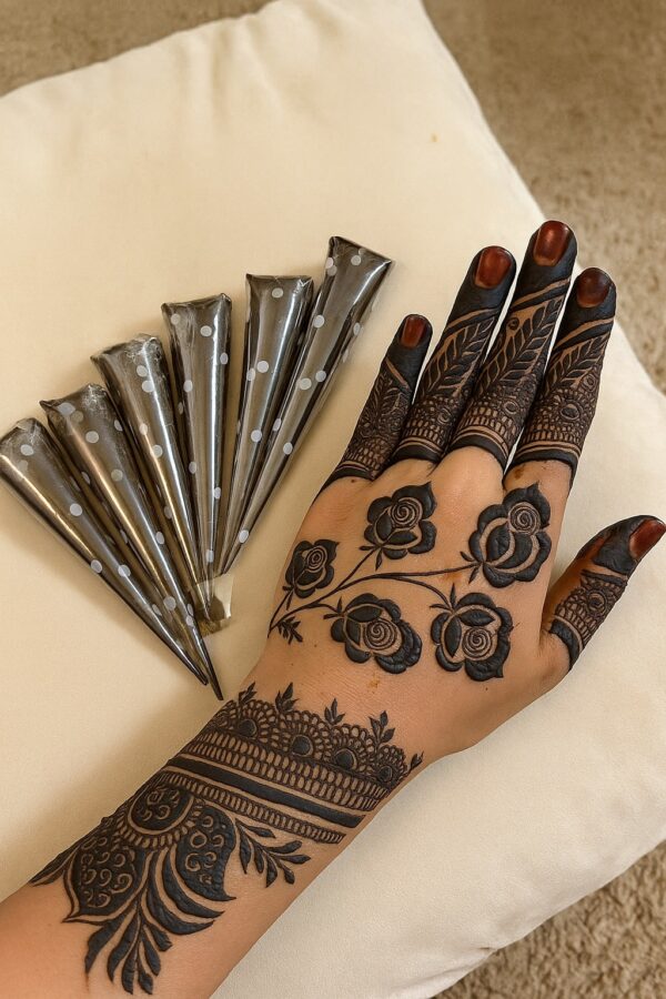 5 Instant henna cones (25grams each cone)